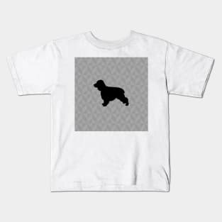 Cocker Spaniel Dog Lover Gift - Scandi Geometric Silhouette Kids T-Shirt